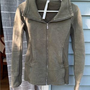 Lululemon Athletica Olive Fleece Jacket